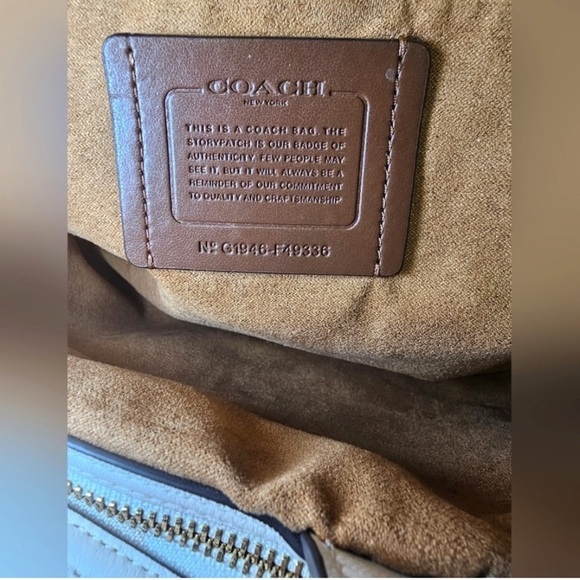 Coach Lexy Chain Shoulder Bag, Embossed Leather 13" (L) x 10 3/4" (H) x 5" (W) - Picture 14 of 14